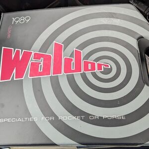 Salesman Sampler Rare Waldor 1989 Gray and Red Case